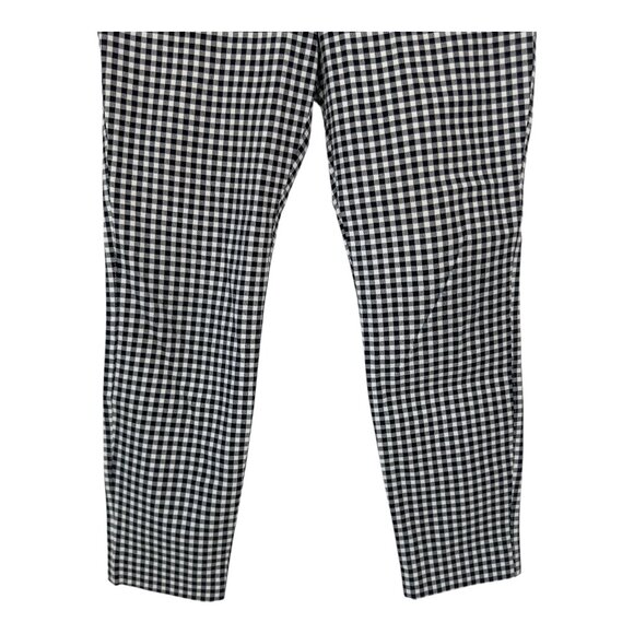 Old Navy Women High Rise Pixie Skinny Ankle Pant SZ 8 Black/White Gingham Print - Picture 3 of 9